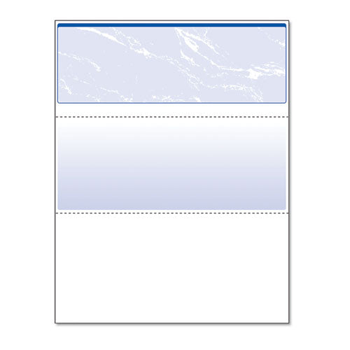 DocuGard™ Security Business Checks, 11 Features, 8.5 X 11, Blue Marble Top, 500-ream freeshipping - TVN Wholesale