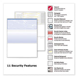 DocuGard™ Security Business Checks, 11 Features, 8.5 X 11, Blue Marble Top, 500-ream freeshipping - TVN Wholesale