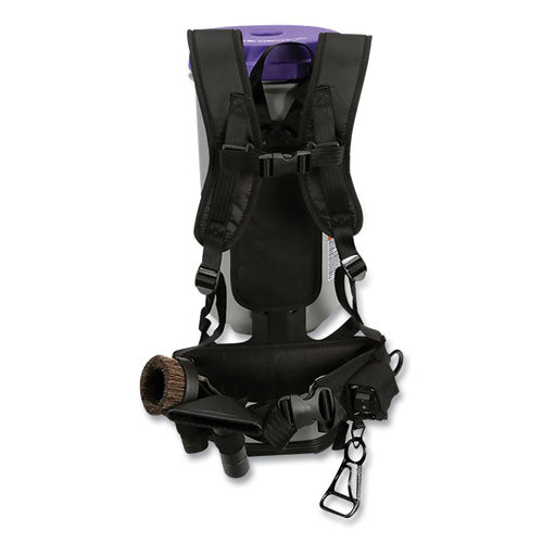 ProTeam® Super Coachvac Backpack Vacuum With Xover Telescoping One-piece Wand, 10 Qt Tank Capacity, Gray-purple freeshipping - TVN Wholesale