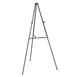 Quartet® Lightweight Telescoping Tripod Easel, Adjusts 38" To 66" High, Aluminum, Black freeshipping - TVN Wholesale