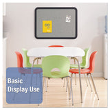 Quartet® Contour Granite Gray Tack Board, 36 X 24, Black Frame freeshipping - TVN Wholesale
