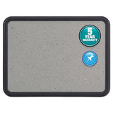 Quartet® Contour Granite Gray Tack Board, 36 X 24, Black Frame freeshipping - TVN Wholesale
