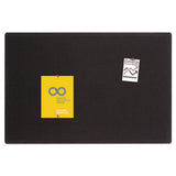 Quartet® Oval Office Fabric Bulletin Board, 36 X 24, Black freeshipping - TVN Wholesale