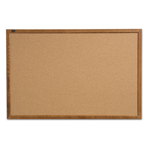 Quartet® Cork Bulletin Board, 36 X 24, Oak Finish Frame freeshipping - TVN Wholesale
