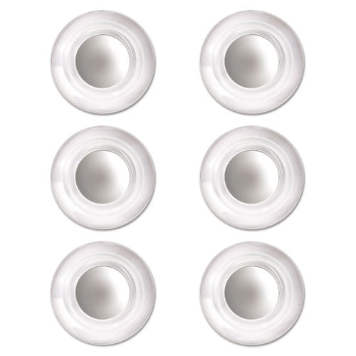 Quartet® Glass Magnets, Large, 0.45" Dia, Clear, 6-pack freeshipping - TVN Wholesale
