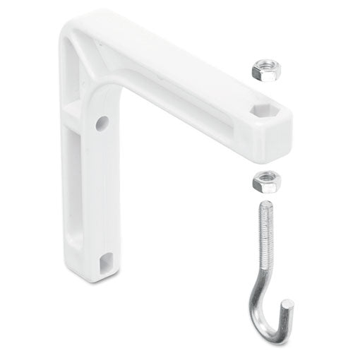 Quartet® Wall Mount For Projection Screen, 6.75w X 1.25d X 7.5h, 2-set, White freeshipping - TVN Wholesale