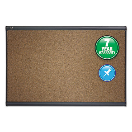 Quartet® Prestige Bulletin Board, Brown Graphite-blend Surface, 48 X 36, Aluminum Frame freeshipping - TVN Wholesale
