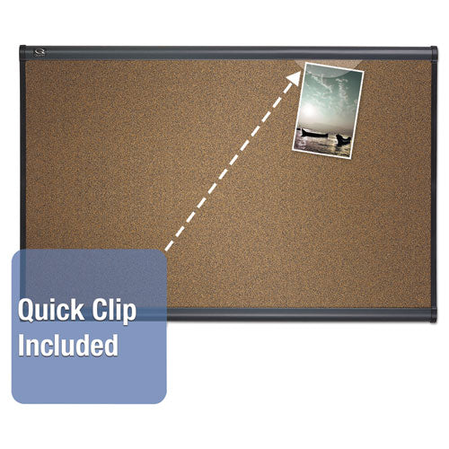 Quartet® Prestige Bulletin Board, Brown Graphite-blend Surface, 48 X 36, Aluminum Frame freeshipping - TVN Wholesale