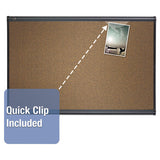Quartet® Prestige Bulletin Board, Brown Graphite-blend Surface, 48 X 36, Aluminum Frame freeshipping - TVN Wholesale