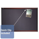 Quartet® Prestige Bulletin Board, Diamond Mesh Fabric, 48 X 36, Gray-mahogany Frame freeshipping - TVN Wholesale