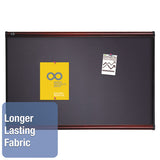 Quartet® Prestige Bulletin Board, Diamond Mesh Fabric, 48 X 36, Gray-mahogany Frame freeshipping - TVN Wholesale