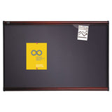 Quartet® Prestige Bulletin Board, Diamond Mesh Fabric, 48 X 36, Gray-mahogany Frame freeshipping - TVN Wholesale