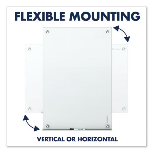 Quartet® Infinity Magnetic Glass Marker Board, 24 X18, White freeshipping - TVN Wholesale