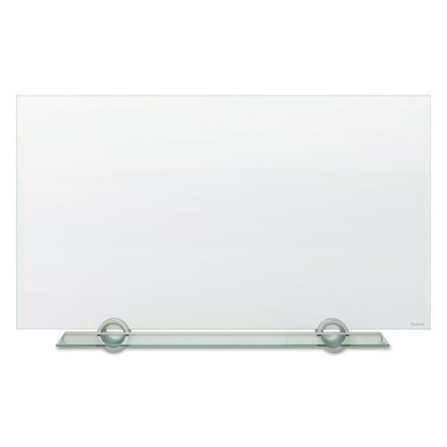 Quartet® Invisamount Magnetic Glass Marker Board, Frameless, 50" X 28", White Surface freeshipping - TVN Wholesale