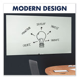 Quartet® Invisamount Magnetic Glass Marker Board, Frameless, 85" X 48", White Surface freeshipping - TVN Wholesale