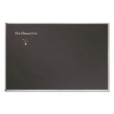 Quartet® Porcelain Black Chalkboard With Aluminum Frame, 48 X 96, Silver freeshipping - TVN Wholesale