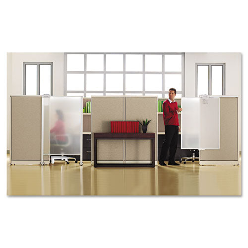 Quartet® Workstation Privacy Screen, 36w X 48d, Translucent Clear-silver freeshipping - TVN Wholesale