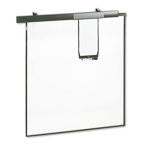 Quartet® Workstation Privacy Screen, 36w X 48d, Translucent Clear-silver freeshipping - TVN Wholesale
