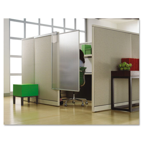 Quartet® Workstation Privacy Screen, 36w X 48d, Translucent Clear-silver freeshipping - TVN Wholesale