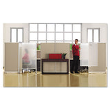 Quartet® Workstation Privacy Screen, 36w X 48d, Translucent Clear-silver freeshipping - TVN Wholesale