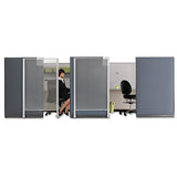 Quartet® Premium Workstation Privacy Screen, 38w X 64d, Translucent Clear-silver freeshipping - TVN Wholesale