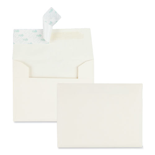 Quality Park™ Greeting Card-invitation Envelope, A-2, Square Flap, Redi-strip Closure, 4.38 X 5.75, Ivory, 100-box freeshipping - TVN Wholesale