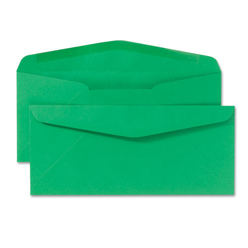Quality Park™ Colored Envelope, #10, Commercial Flap, Gummed Closure, 4.13 X 9.5, Green, 25-pack freeshipping - TVN Wholesale