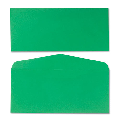 Quality Park™ Colored Envelope, #10, Commercial Flap, Gummed Closure, 4.13 X 9.5, Green, 25-pack freeshipping - TVN Wholesale