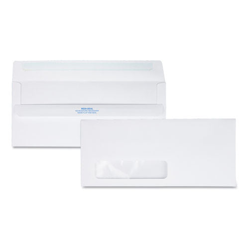 Quality Park™ Redi-seal Envelope, #10, Commercial Flap, Redi-seal Closure, 4.13 X 9.5, White, 500-box freeshipping - TVN Wholesale