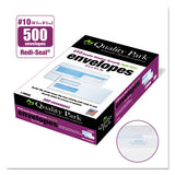 Quality Park™ Double Window Redi-seal Security-tinted Envelope, #10, Commercial Flap, Redi-seal Closure, 4.13 X 9.5, White, 500-box freeshipping - TVN Wholesale