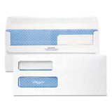 Quality Park™ Double Window Redi-seal Security-tinted Envelope, #10, Commercial Flap, Redi-seal Closure, 4.13 X 9.5, White, 500-box freeshipping - TVN Wholesale