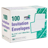 Quality Park™ Greeting Card-invitation Envelope, A-6, Square Flap, Gummed Closure, 4.75 X 6.5, White, 100-box freeshipping - TVN Wholesale