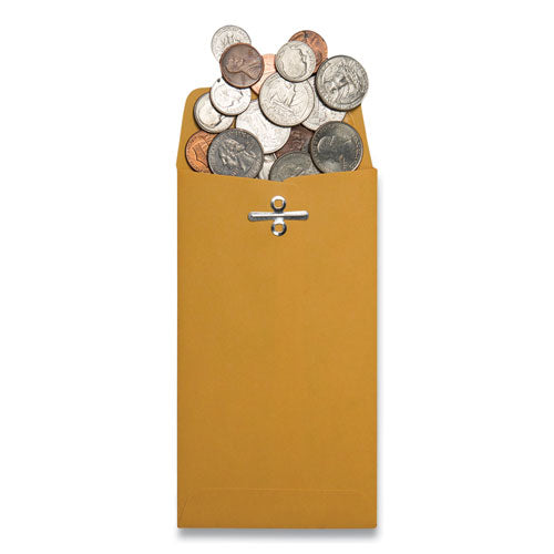 Quality Park™ Kraft Coin And Small Parts Envelope, #6, Square Flap, Clasp-gummed Closure, 3.38 X 6, Brown Kraft, 100-box freeshipping - TVN Wholesale