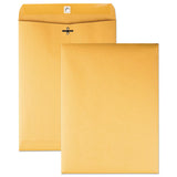Quality Park™ Clasp Envelope, #90, Square Flap, Clasp-gummed Closure, 9 X 12, Brown Kraft, 100-box freeshipping - TVN Wholesale