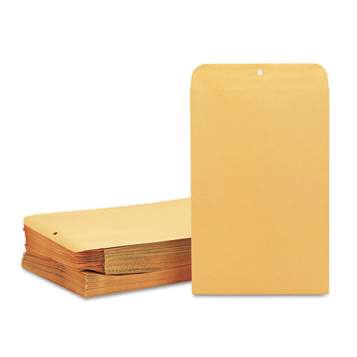 Quality Park™ Clasp Envelope, #98, Square Flap, Clasp-gummed Closure, 10 X 15, Brown Kraft, 100-box freeshipping - TVN Wholesale