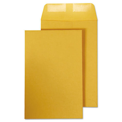 Quality Park™ Catalog Envelope, #1, Square Flap, Gummed Closure, 6 X 9, Brown Kraft, 100-box freeshipping - TVN Wholesale