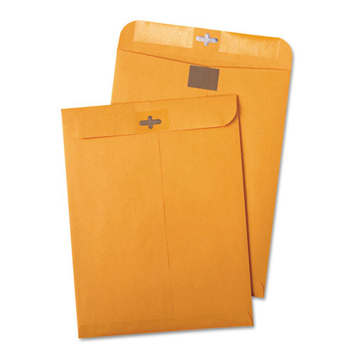 Quality Park™ Postage Saving Clearclasp Kraft Envelope, #90, Cheese Blade Flap, Clearclasp Closure, 9 X 12, Brown Kraft, 100-box freeshipping - TVN Wholesale