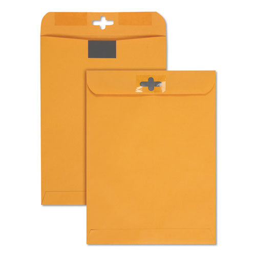 Quality Park™ Postage Saving Clearclasp Kraft Envelope, #97, Cheese Blade Flap, Clearclasp Closure, 10 X 13, Brown Kraft, 100-box freeshipping - TVN Wholesale