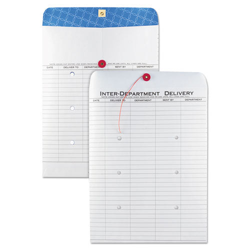 Quality Park™ Inter-department Envelope, #97, Two-sided Five-column Format, 10 X 13, White, 100-box freeshipping - TVN Wholesale