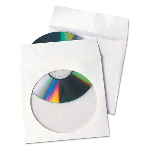 Quality Park™ Tech-no-tear Poly-paper Cd-dvd Sleeves, 100-box freeshipping - TVN Wholesale