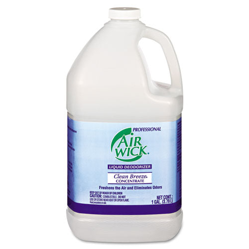Professional Air Wick® Liquid Deodorizer, Clean Breeze, 1 Gal Bottle, Concentrate, 4-carton freeshipping - TVN Wholesale