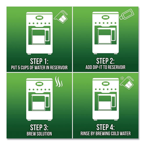 LIME-A-WAY® Dip-it Coffeemaker Descaler And Cleaner, 7 Oz Bottle, 8-carton freeshipping - TVN Wholesale