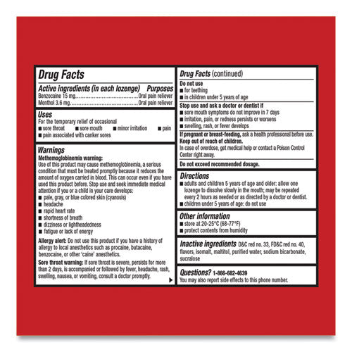 Cepacol® Exta Strength Sore Throat Lozenge, Cherry, 16-box, 24 Boxes-carton freeshipping - TVN Wholesale