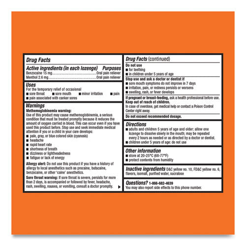 Cepacol® Extra Strength Sore Throat Lozenges, Honey Lemon, 16 Lozenges-box, 24 Box-carton freeshipping - TVN Wholesale