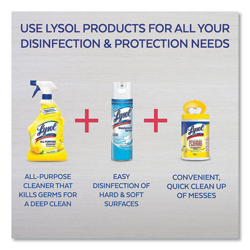 LYSOL® Brand Ready-to-use All-purpose Cleaner, Lemon Breeze, 32 Oz Spray Bottle, 12-carton freeshipping - TVN Wholesale