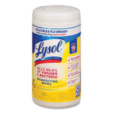 LYSOL® Brand Disinfecting Wipes, 7 X 7.25, Lemon And Lime Blossom, 80 Wipes-canister freeshipping - TVN Wholesale