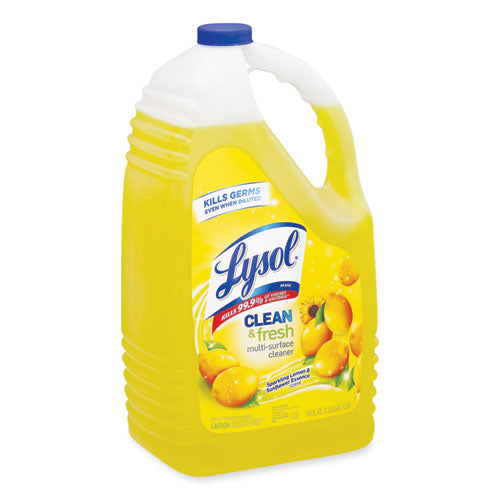 LYSOL® Brand Clean And Fresh Multi-surface Cleaner, Sparkling Lemon And Sunflower Essence, 144 Oz Bottle freeshipping - TVN Wholesale