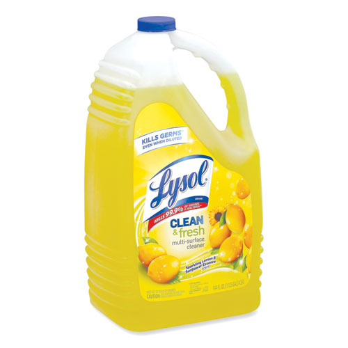 LYSOL® Brand Clean And Fresh Multi-surface Cleaner, Sparkling Lemon And Sunflower Essence, 144 Oz Bottle, 4-carton freeshipping - TVN Wholesale
