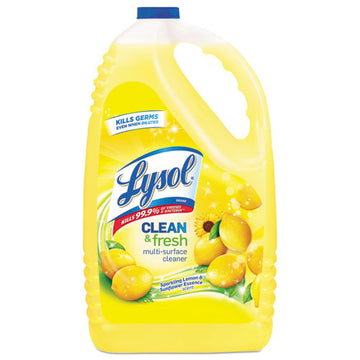 LYSOL® Brand Clean And Fresh Multi-surface Cleaner, Sparkling Lemon And Sunflower Essence, 144 Oz Bottle, 4-carton freeshipping - TVN Wholesale