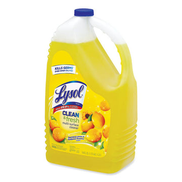 LYSOL® Brand Clean And Fresh Multi-surface Cleaner, Sparkling Lemon And Sunflower Essence, 144 Oz Bottle, 4-carton freeshipping - TVN Wholesale